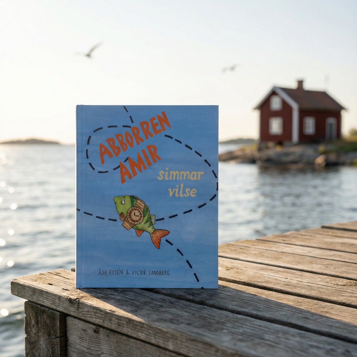 Barnbok - Abborren Amir simmar vilse