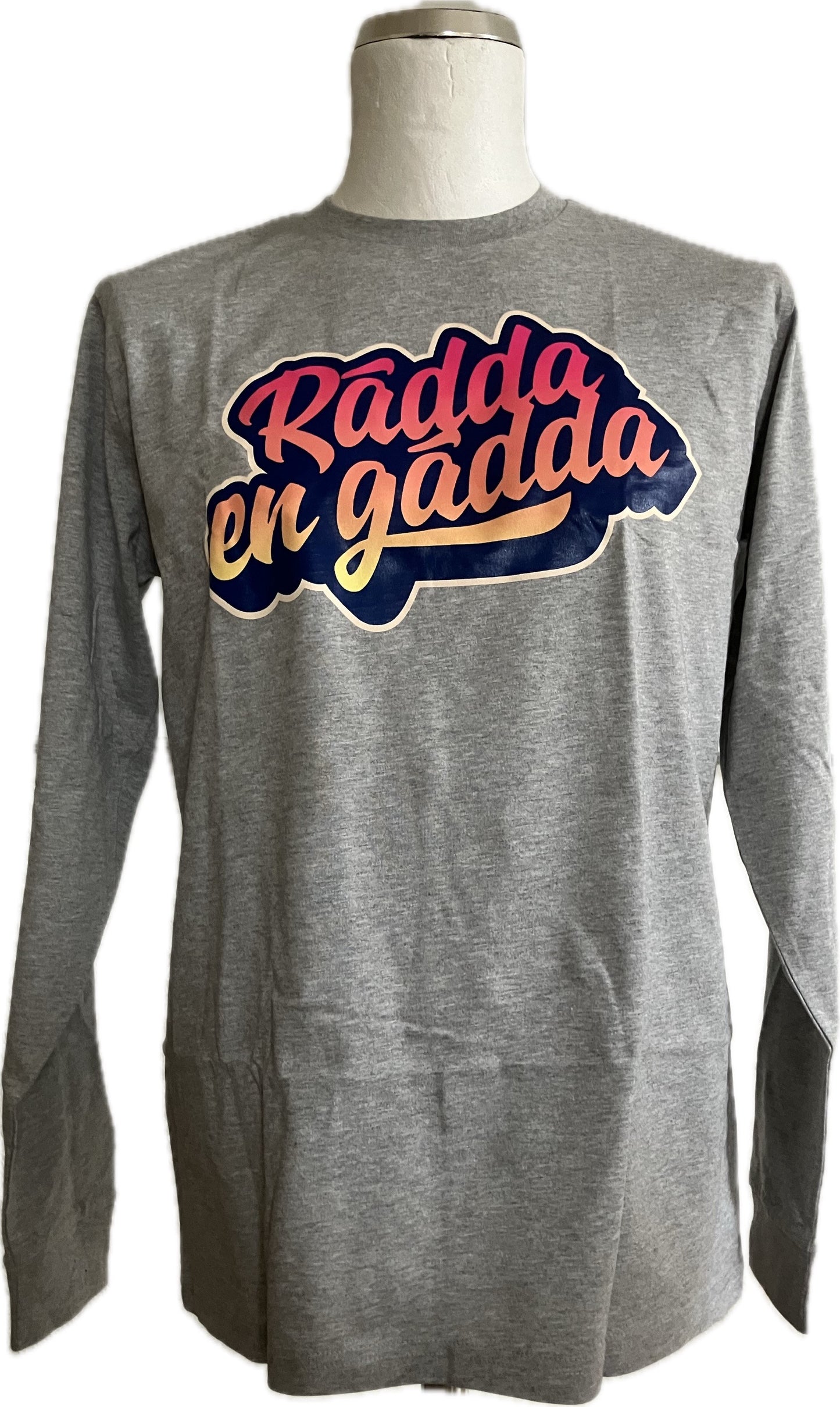 Långärmad t-shirt - Rädda en gädda, grå